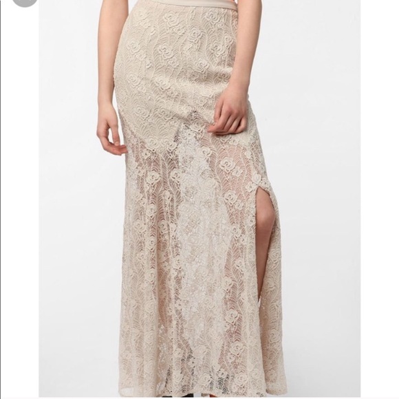 Urban Outfitters Ecote Crochet Max Skirt - Picture 1 of 5